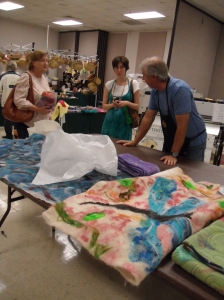 Some of the awesome items needled felted the on the Big Machine